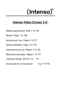 Notice INTENSO VIDEO CRUISER Leitor multimédia