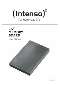 Notice INTENSO MEMORY BOARD Externe Festplatte