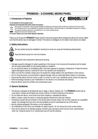 Notice HQ Power PROMIX20 Mischpult