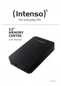 Notice INTENSO MEMORY CENTER Externe Festplatte