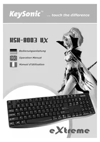 Notice KeySonic KSK8003 UX Clavier