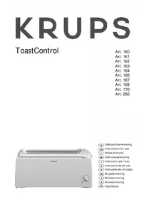 Notice KRUPS F 160 77 Broodrooster