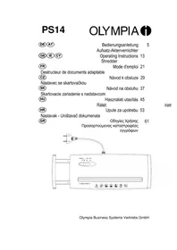Notice OLYMPIA PS 14 Shredder