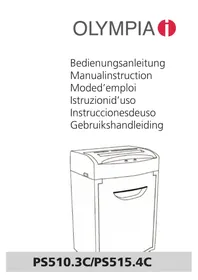 Notice OLYMPIA PS 515.4CCD Shredder