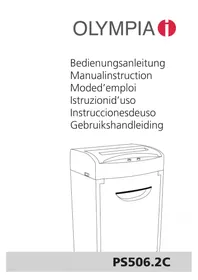 Notice OLYMPIA PS 506.2C Shredder