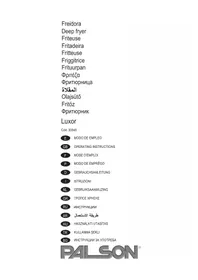 Notice PALSON LUXOR 2 Friteuse
