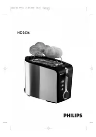 Notice PHILIPS HD2626 Ekmek kızartma makinesi