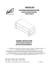 Notice Bell'O WAVS341 Support écran plat