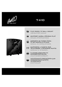 Notice Bell'O 7410B Support écran plat