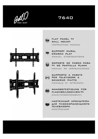 Notice Bell'O 7640B Support écran plat