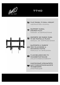 Notice Bell'O 7740B Support écran plat