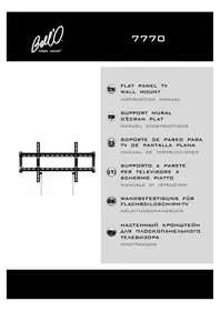Notice Bell'O 7770B Support écran plat
