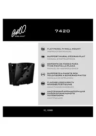 Notice Bell'O 7420B Support écran plat