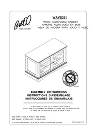 Notice Bell'O WAVS331 Support écran plat