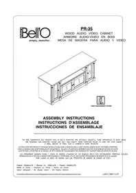 Notice Bell'O PR35 Support écran plat