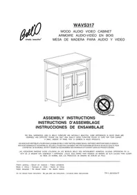 Notice Bell'O WAVS317 Support écran plat