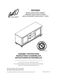 Notice Bell'O WAVS335 Support écran plat