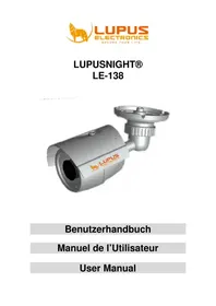 Notice Lupus Electronics LE138 Surveillance Camera