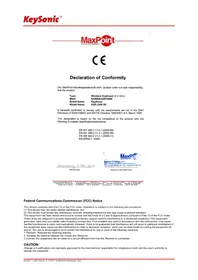 Notice KeySonic KSK3200 RF Keyboard