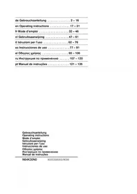 Notice NEFF DOMINO NK 6430 N Barbecue