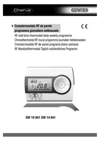 Notice Gewiss GW14841 Termostato