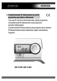 Notice Gewiss GW14851 Termostato