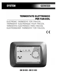 Notice Gewiss GW20853 Termostato
