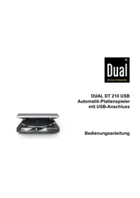 Notice DUAL DT 210 USB Equipement DJ