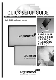 Notice Legamaster 7194115 Moniteur