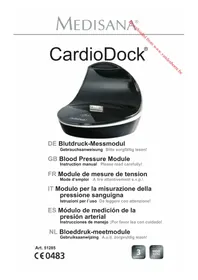 Notice MEDISANA CARDIODOCK 2 Blood pressure monitor
