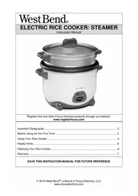 Notice Focus Electrics 88011 Olla arrocera