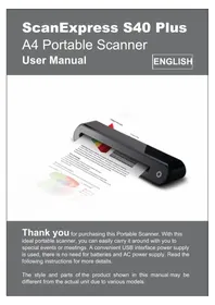 Notice MUSTEK SCANEXPRESS S40 PLUS Scanner