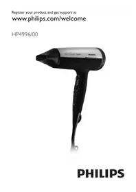 Notice PHILIPS SALONDRY POWERPROTECT HP4996 Hårtørrer