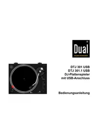 Notice DUAL DTJ 301 USB Equipement DJ