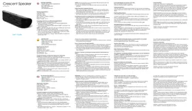 Notice ISOUND CRESCENT Station d'acceuil