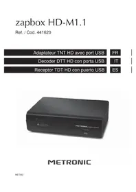 Notice METRONIC ZAPBOX HDM1.1 Décodeur tnt