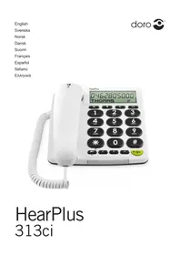 Notice DORO HEARPLUS 313CI Telefono