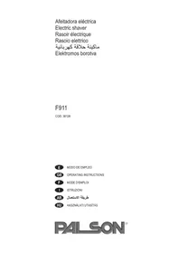 Notice PALSON F911 Rasoir