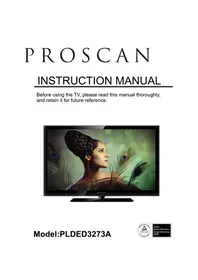 Notice CURTIS PROSCAN PLDED3273A TV