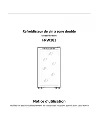 Notice CURTIS FRW183 Cave à vin