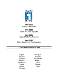 Notice LEVELONE POR0222 Wifi répéteur