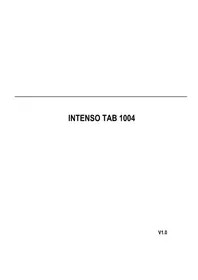 Notice INTENSO TAB 1004 Tableta