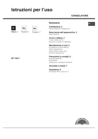 Notice HOTPOINT-ARISTON BF 1422.1 Congélateur