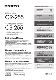 Notice ONKYO CS255 Hi-Fi System