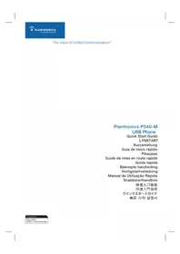 Notice PLANTRONICS CALISTO P540M Téléphone