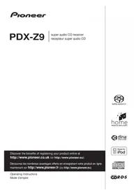 Notice PIONEER PDXZ9 Enregistreur CD