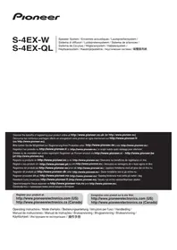 Notice PIONEER S4EXW Högtalare