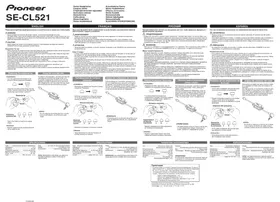 Notice PIONEER SECL521L écouteurs