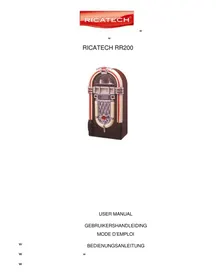 Notice Ricatech RR200 Juke-box