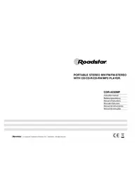 Notice ROADSTAR CDR4230MP Lecteur/enregistreur de cd